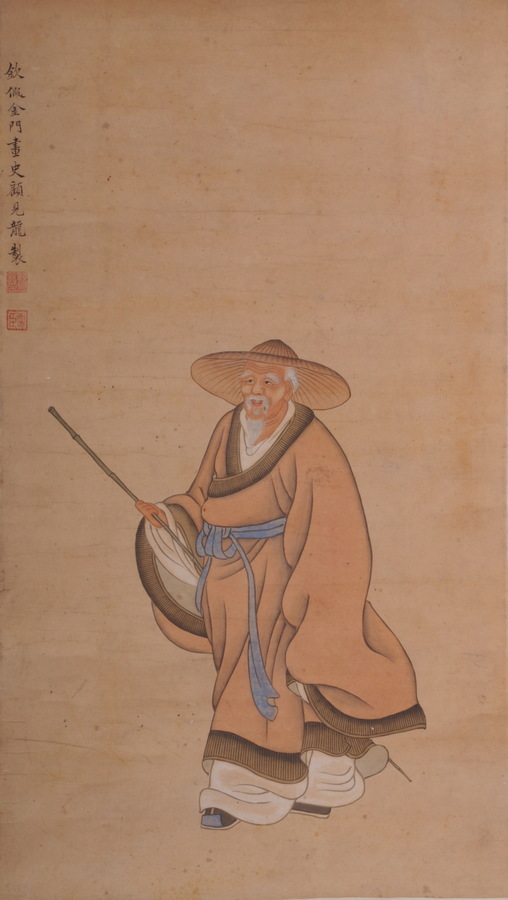 清顾见龙工笔设色人物图中堂